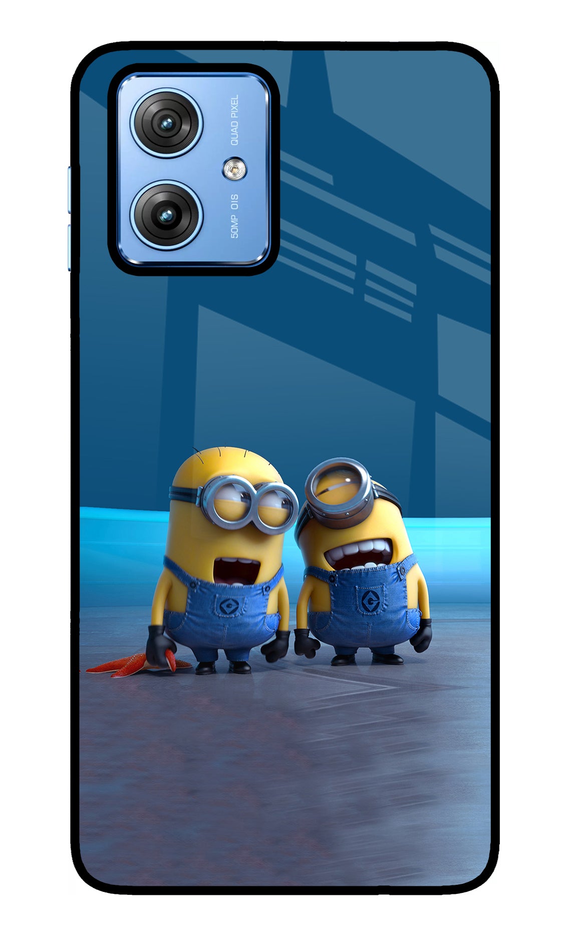 Minion Laughing Moto G64 5G Glass Case