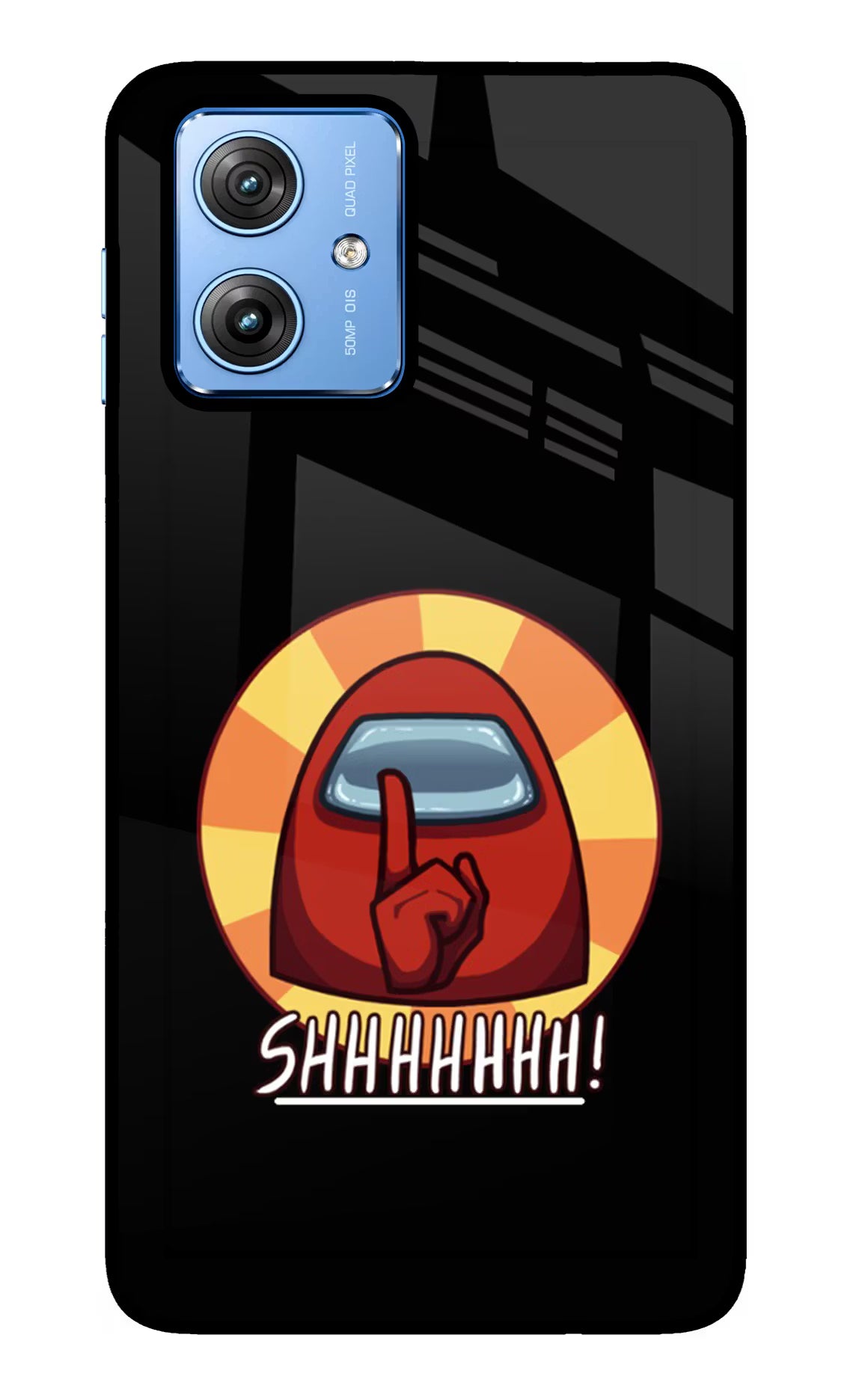 Among Us Shhh! Moto G64 5G Glass Case Back Cover by Casekaro