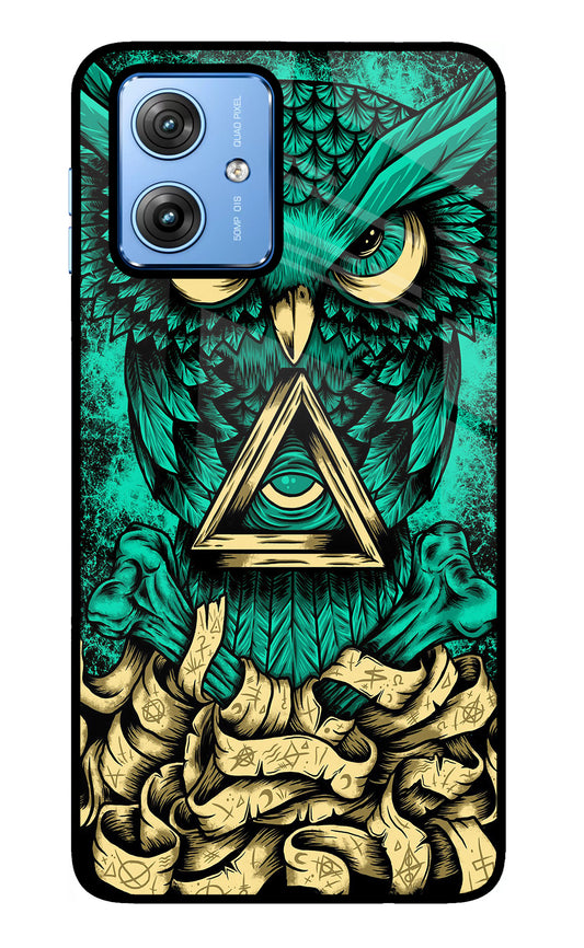 Green Owl Moto G64 5G Glass Case