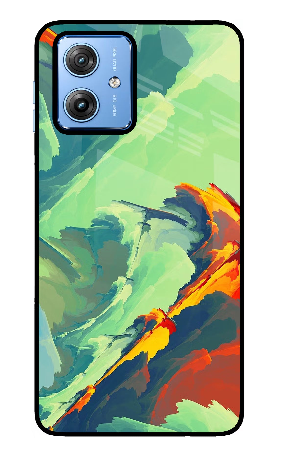 Paint Art Moto G64 5G Glass Case Back Cover by Casekaro