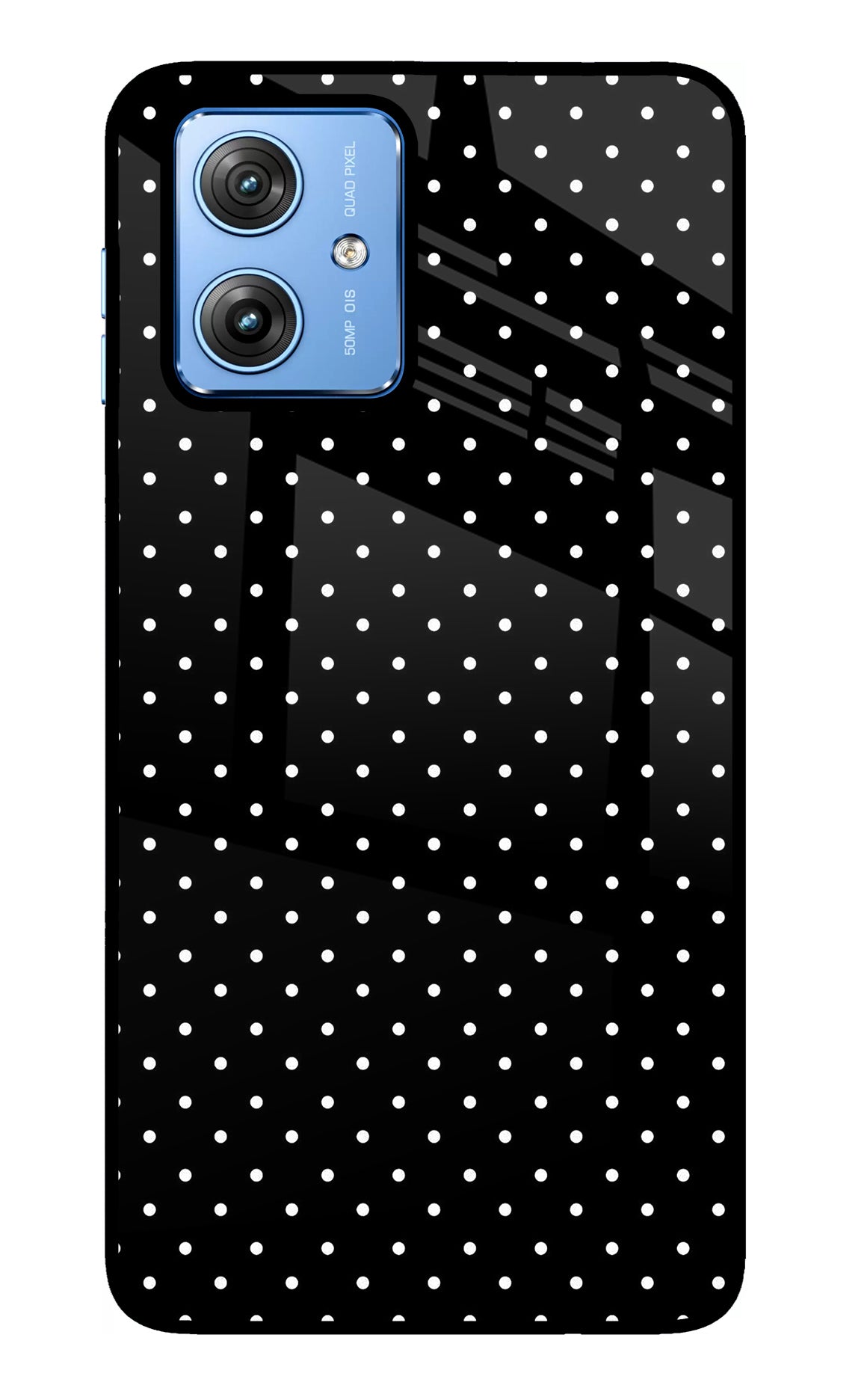 White Dots Moto G64 5G Glass Case