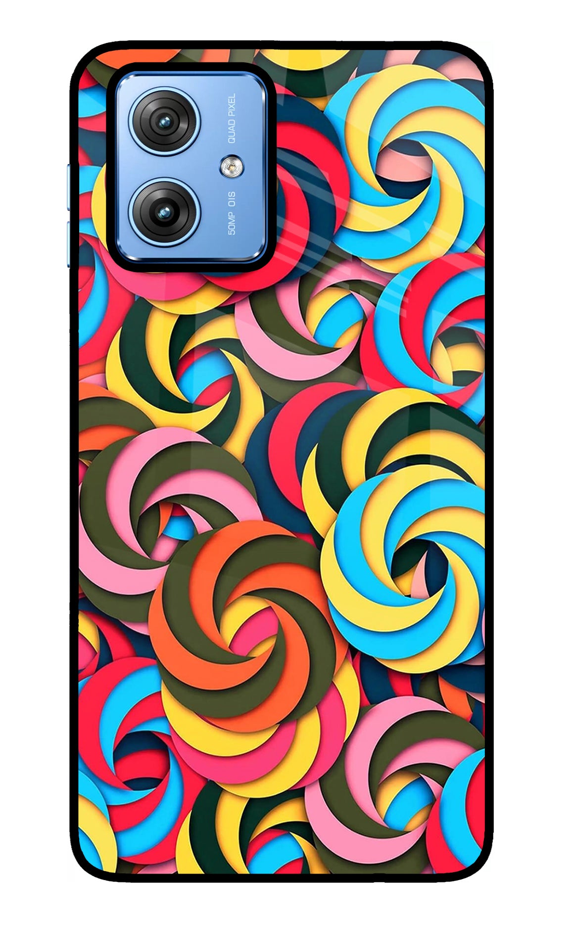 Spiral Pattern Moto G64 5G Glass Case