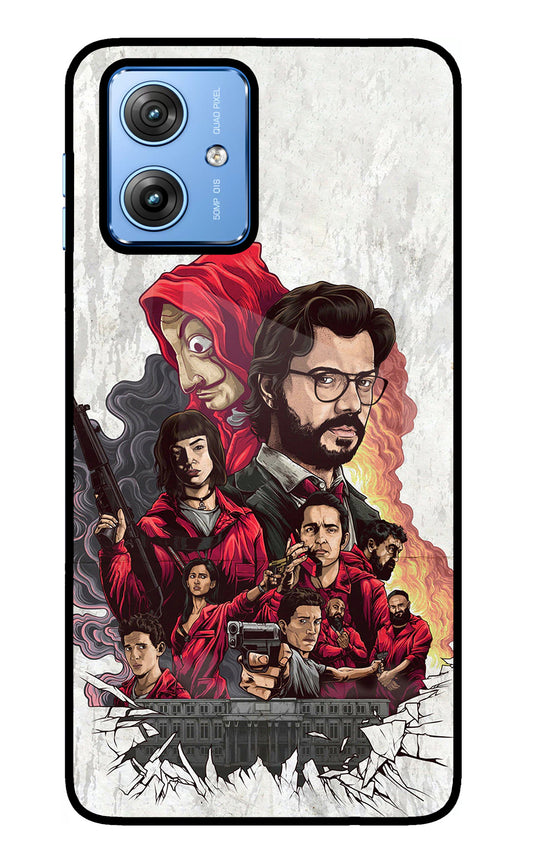 Money Heist Artwork Moto G64 5G Glass Case