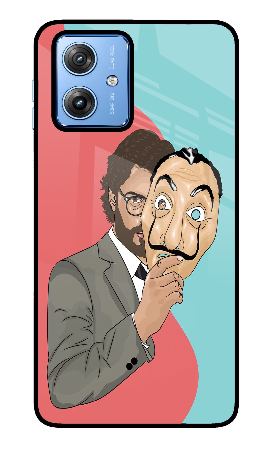 Professor Moto G64 5G Glass Case Back Cover by Casekaro