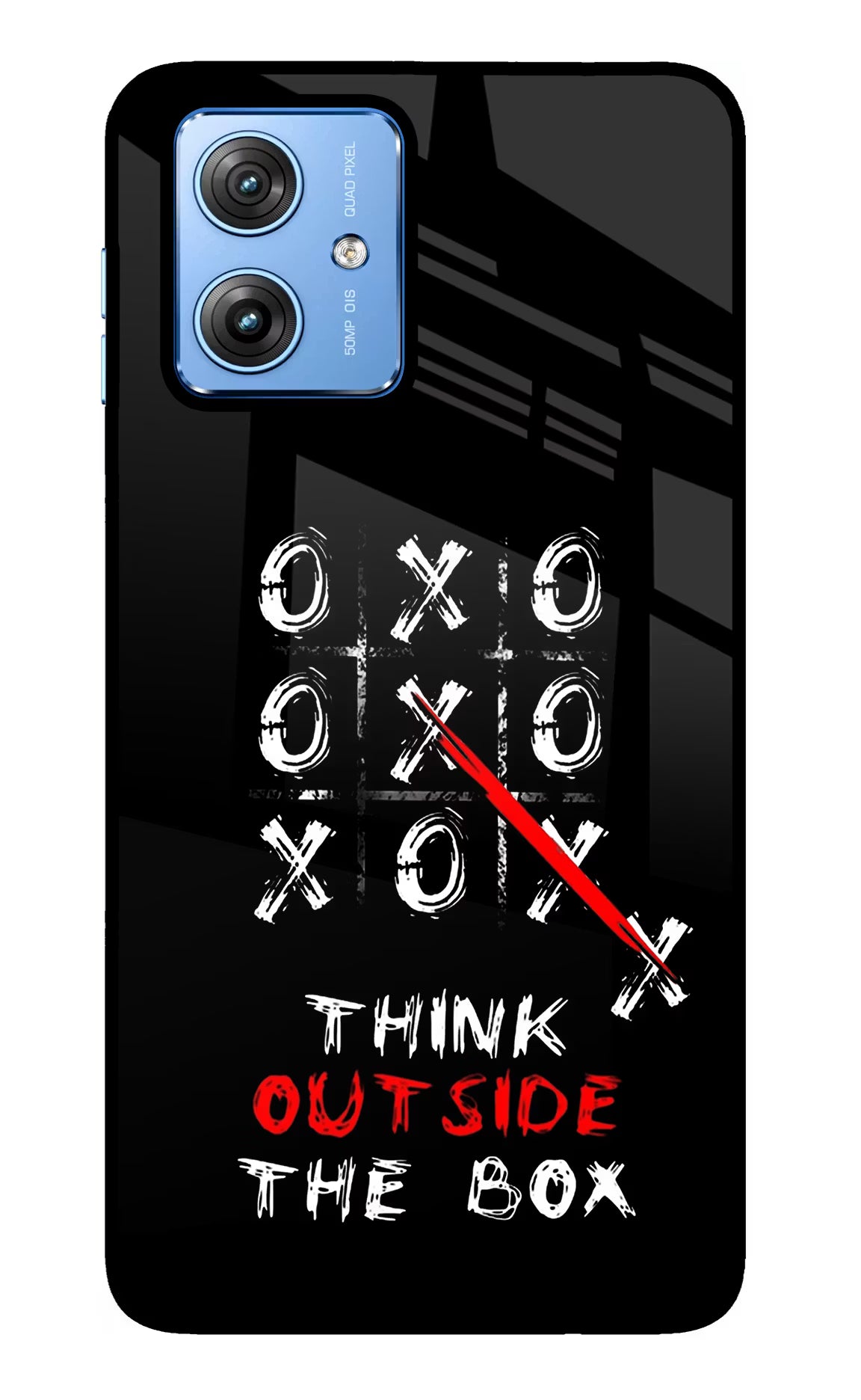 Think out of the BOX Moto G64 5G Glass Case Back Cover by Casekaro