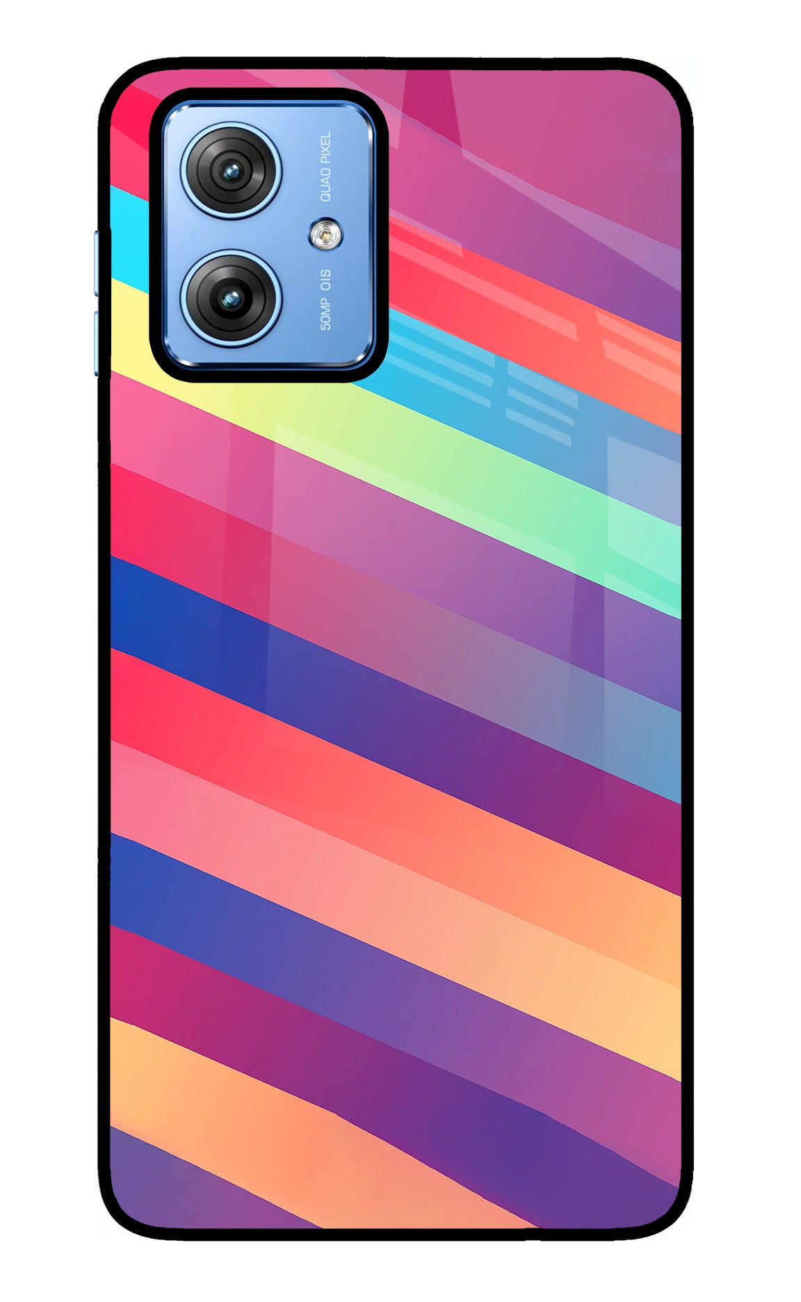 Stripes color Moto G64 5G Glass Case