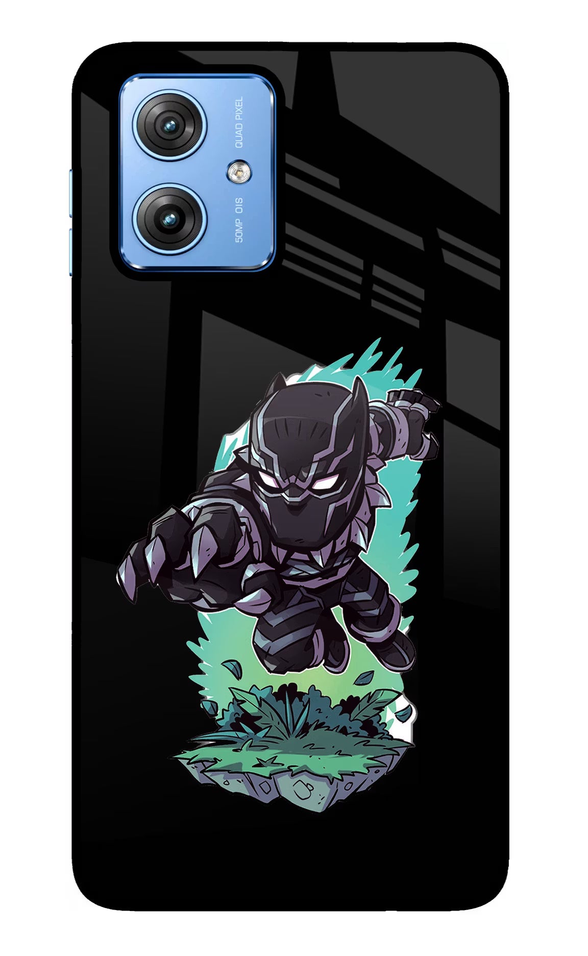 Black Panther Moto G64 5G Glass Case Back Cover by Casekaro