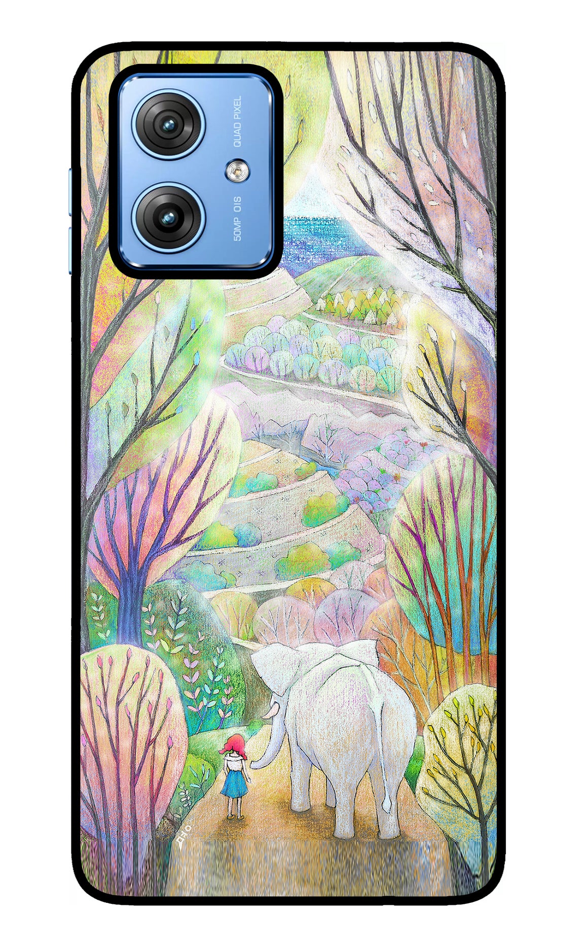 Nature Painting Moto G64 5G Glass Case