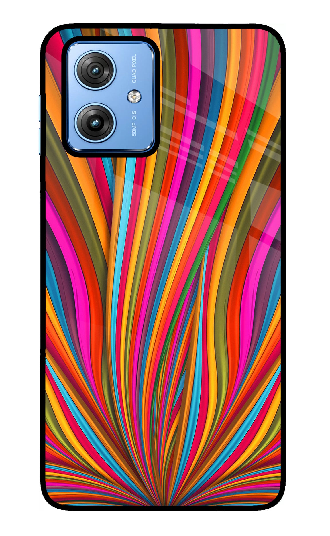 Trippy Wavy Moto G64 5G Glass Case