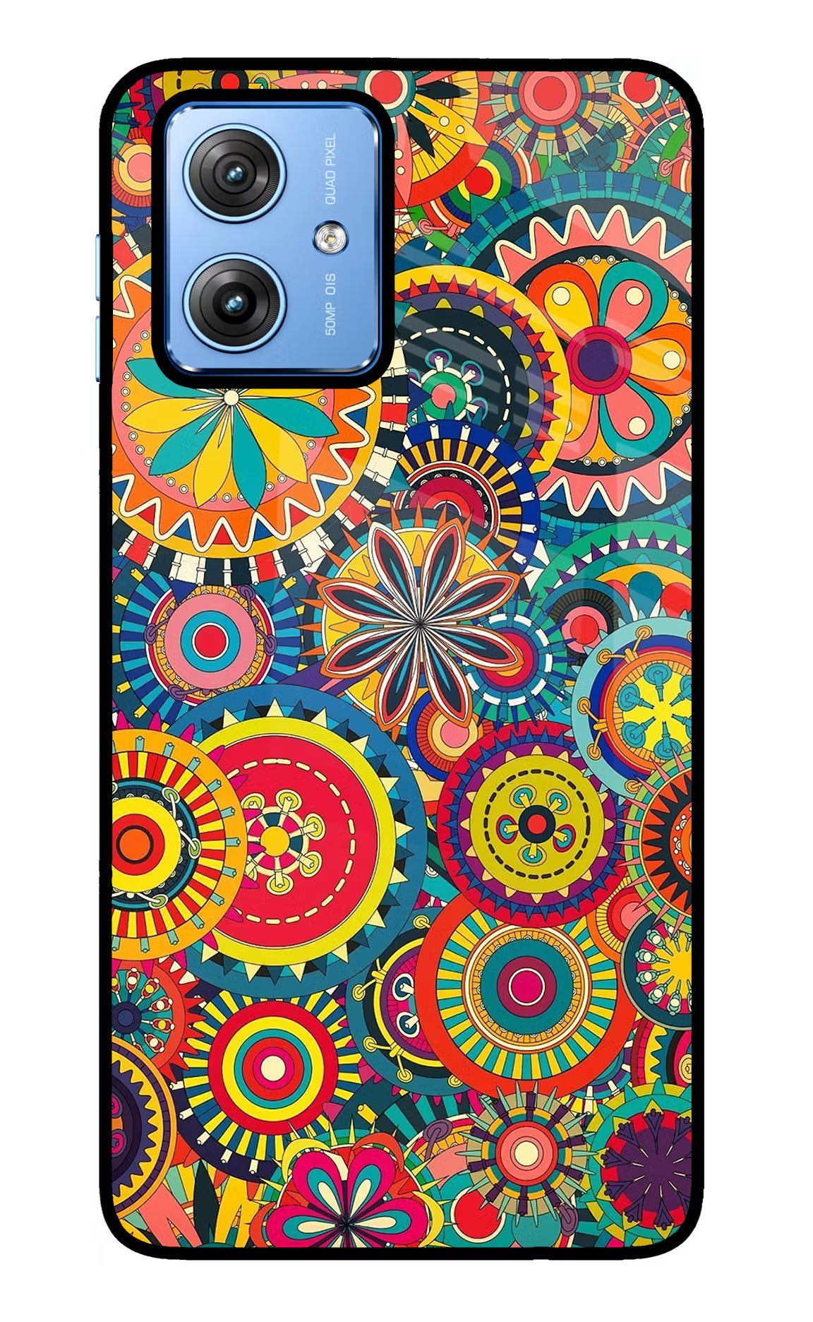 Gol Gol Art Moto G64 5G Glass Case Back Cover by Casekaro