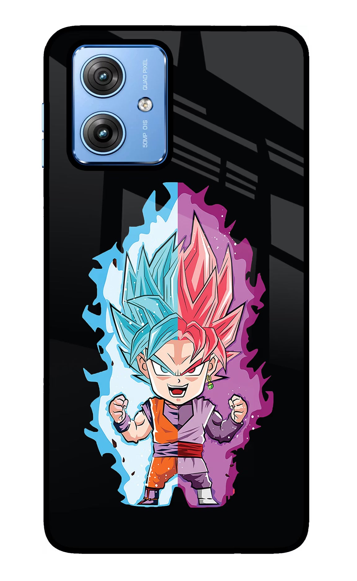 Chota Goku Moto G64 5G Glass Case Back Cover by Casekaro
