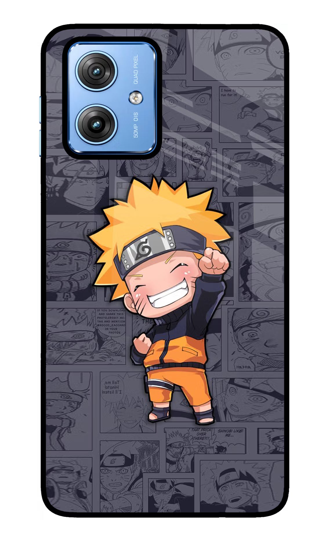 Chota Naruto Moto G64 5G Glass Case Back Cover by Casekaro