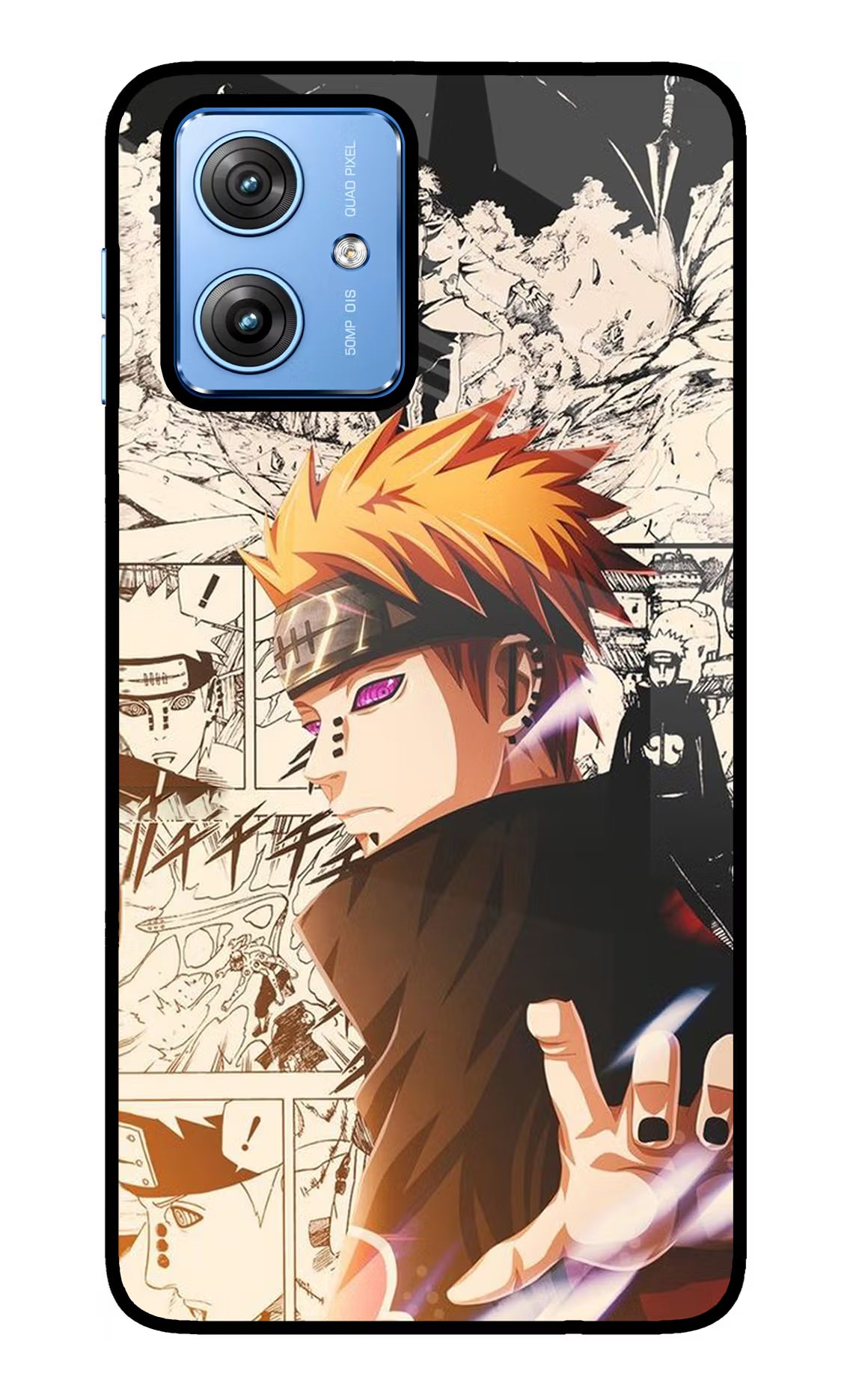 Pain Anime Moto G64 5G Glass Case Back Cover by Casekaro