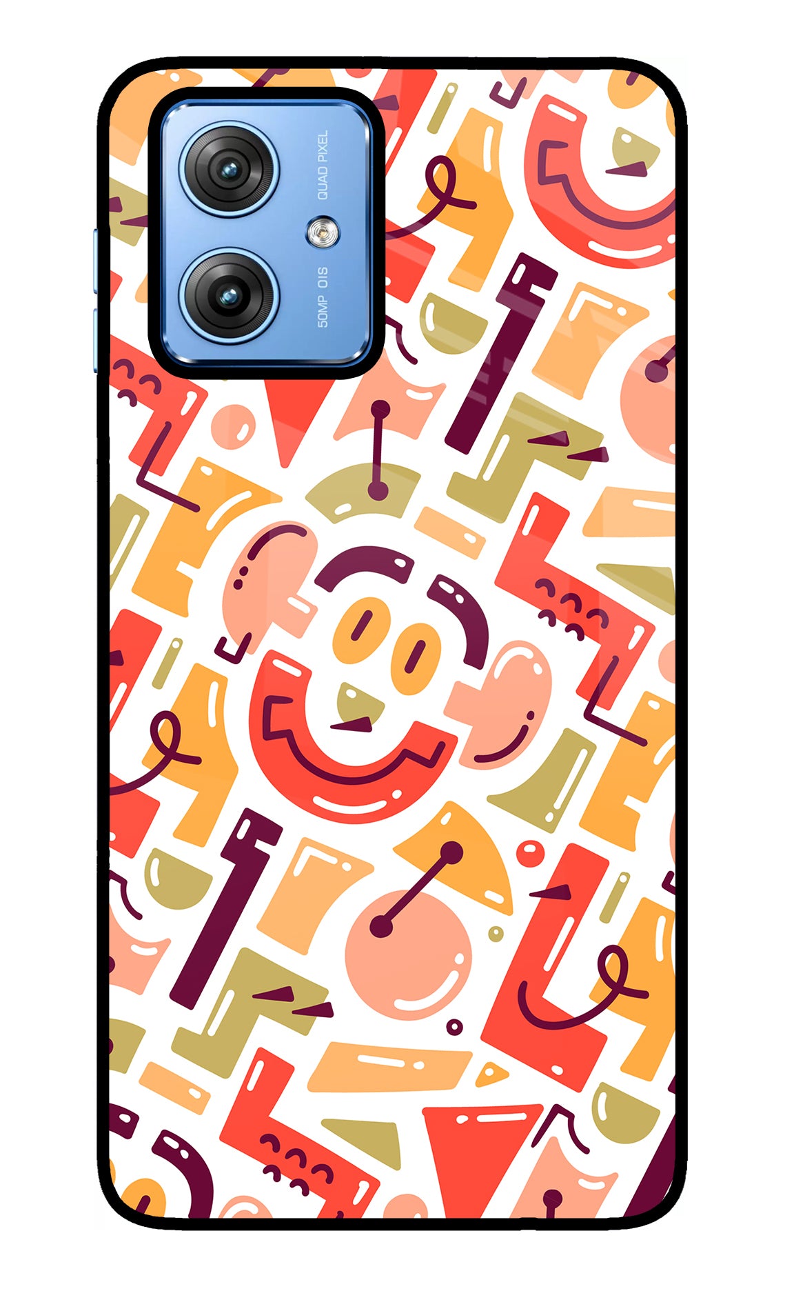 Doodle Pattern Moto G64 5G Glass Case