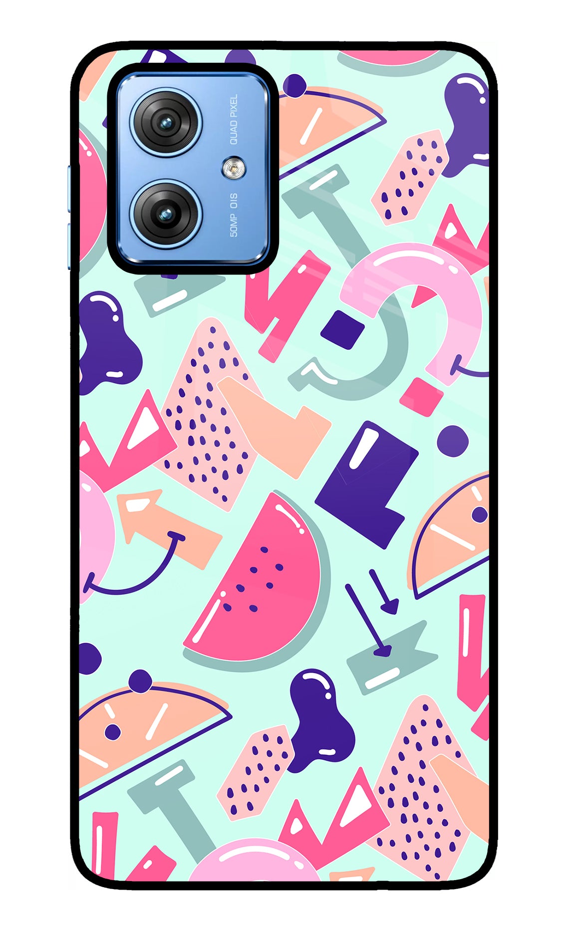 Doodle Pattern Moto G64 5G Glass Case