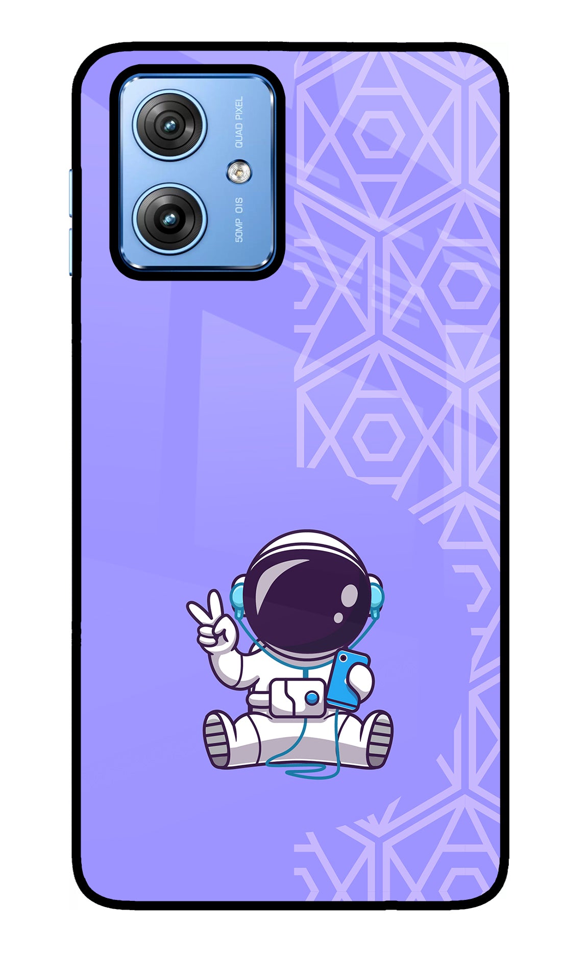 Cute Astronaut Chilling Moto G64 5G Back Cover