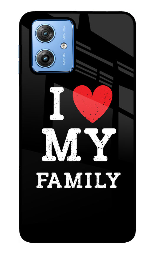 I Love My Family Moto G64 5G Glass Case