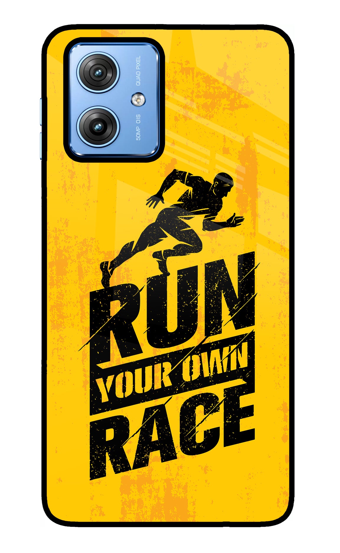 Run Your Own Race Moto G64 5G Glass Case