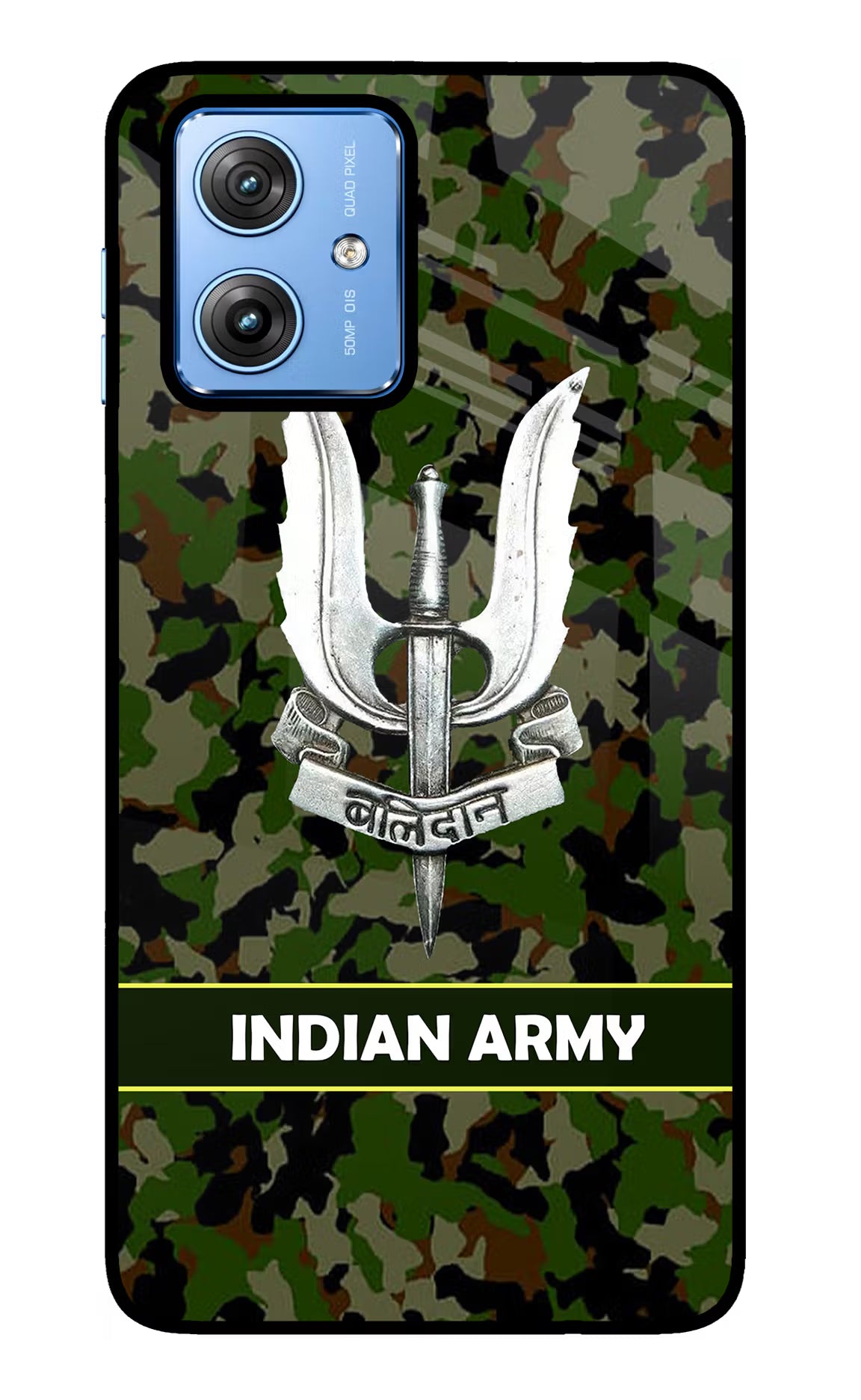 Balidan Indian Logo Moto G64 5G Glass Case Back Cover by Casekaro