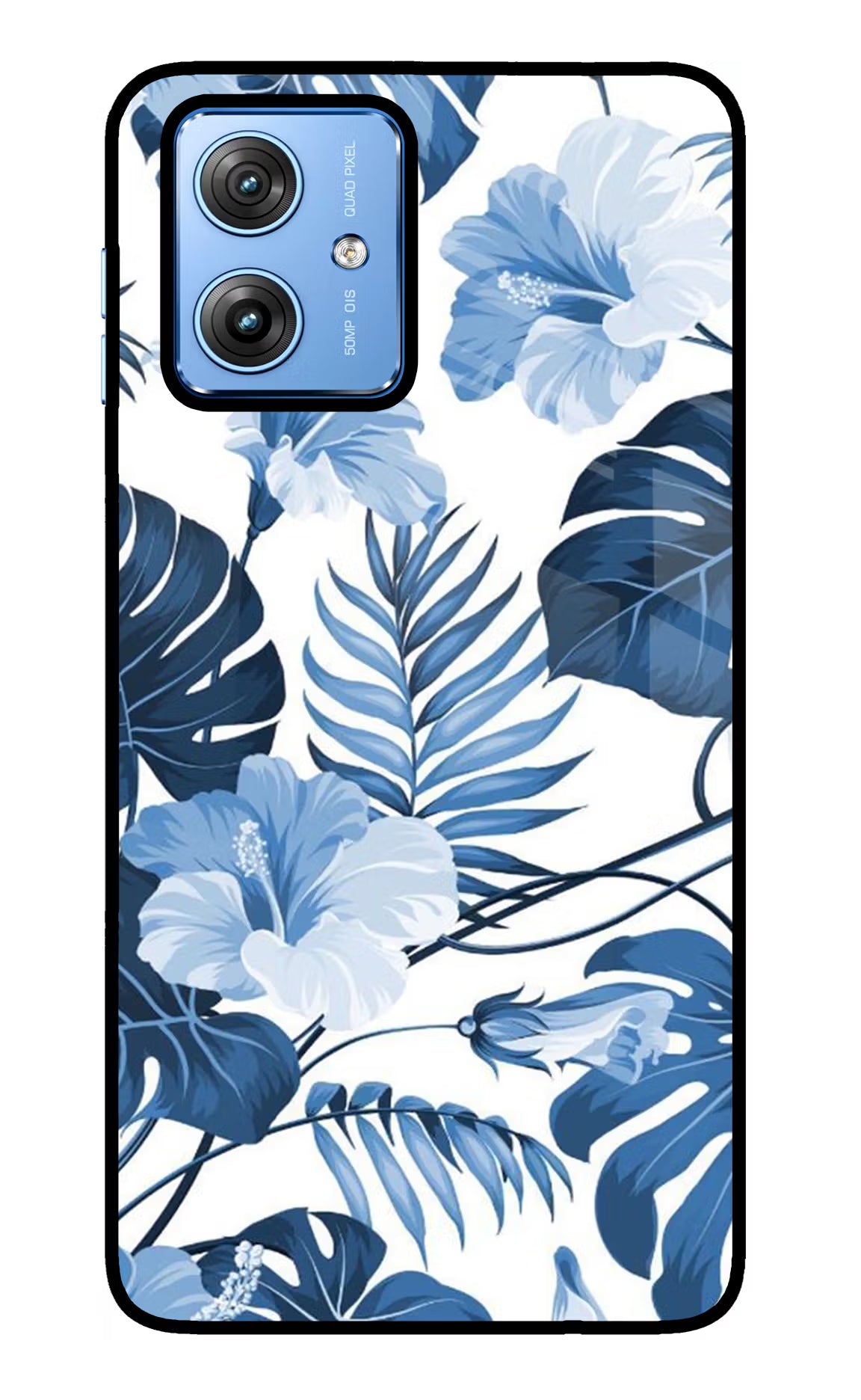 Fabric Art Moto G64 5G Glass Case Back Cover by Casekaro