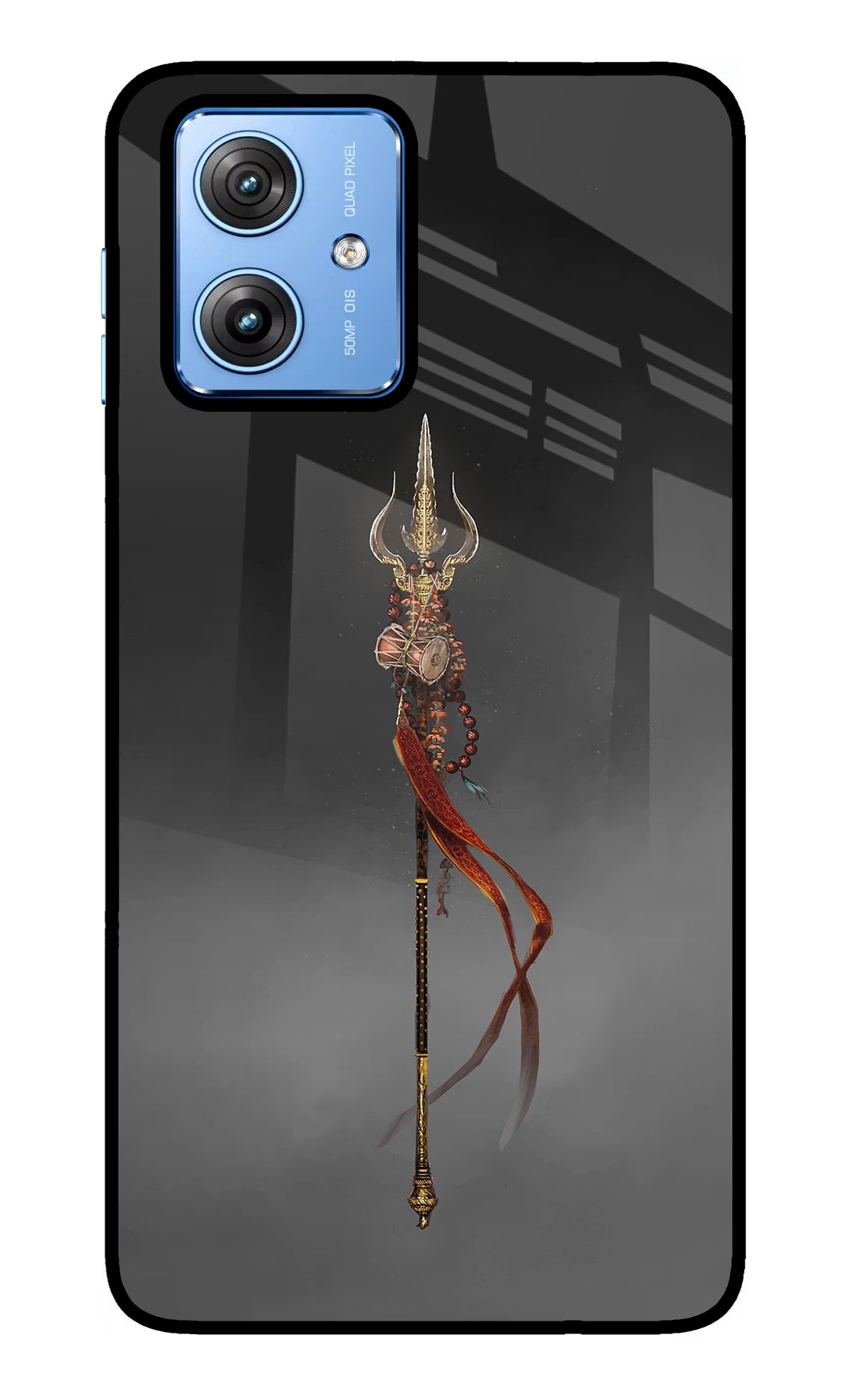 Shiv Trishul Moto G64 5G Glass Case Back Cover by Casekaro
