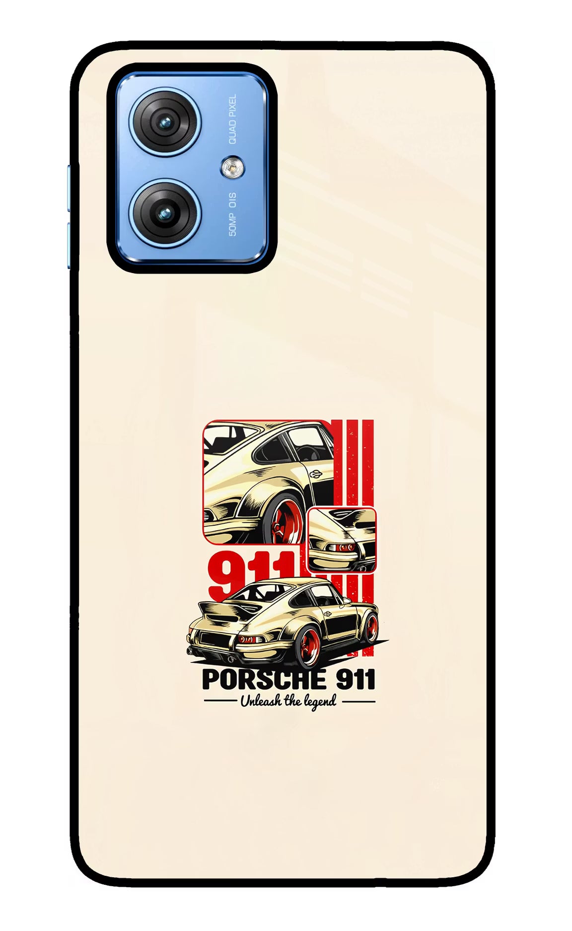 Classic Porsche 911 Moto G64 5G Glass Case Back Cover by Casekaro