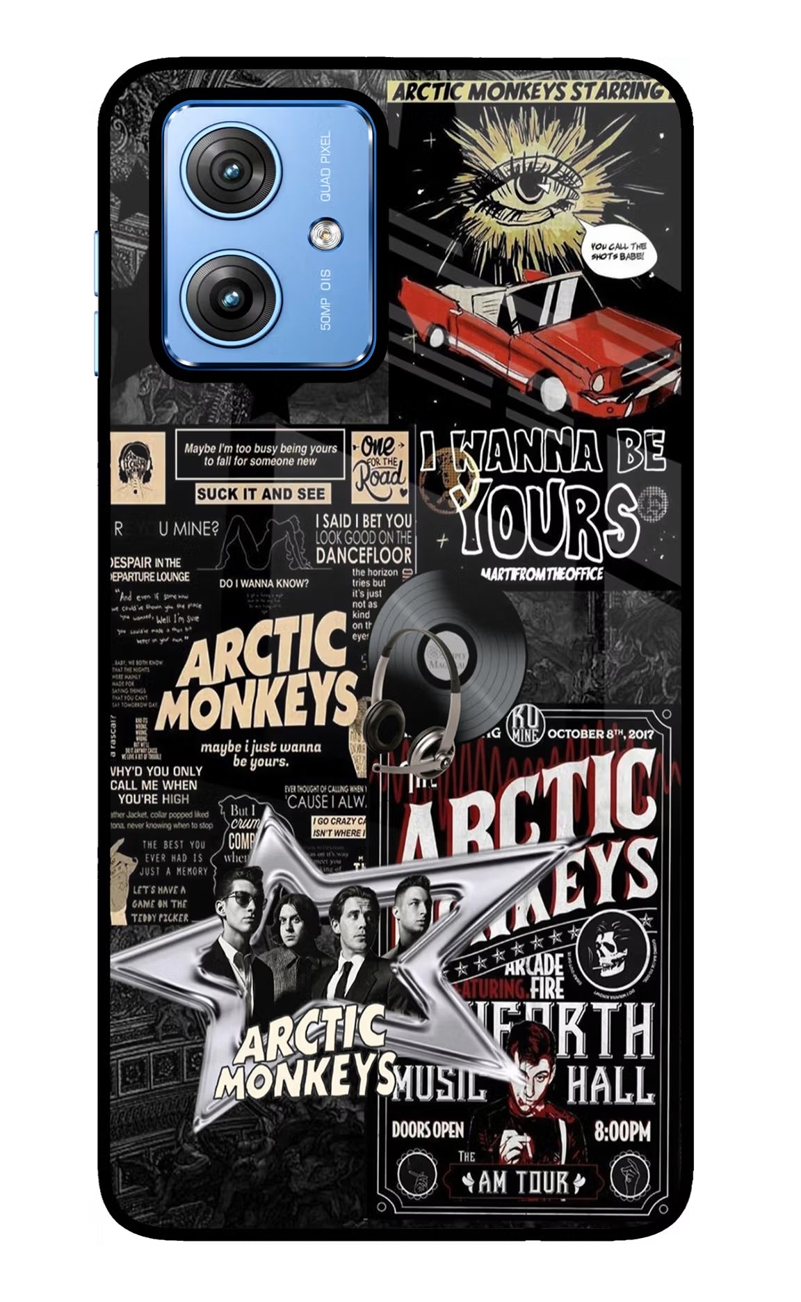 Arctic Monkeys Moto G64 5G Glass Case Back Cover by Casekaro