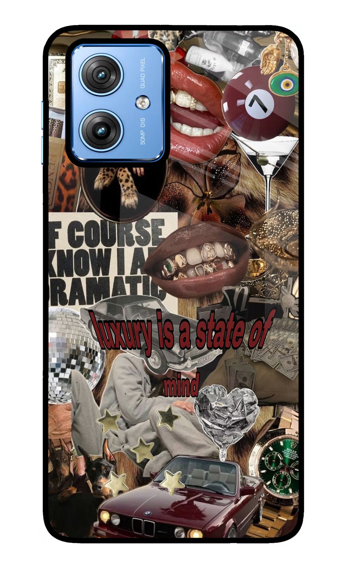 Luxury Moto G64 5G Glass Case Back Cover by Casekaro