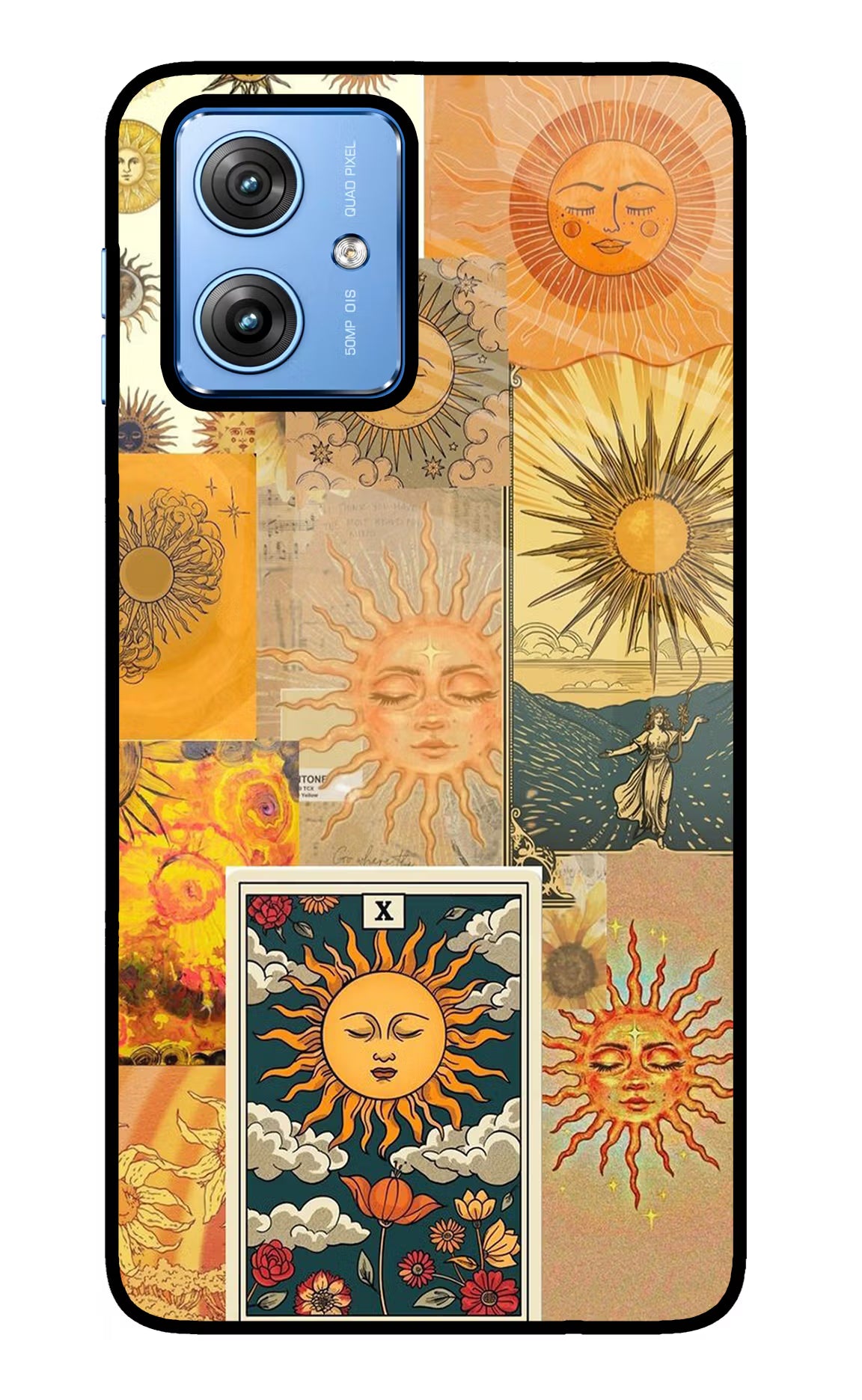 Sun Moto G64 5G Glass Case Back Cover by Casekaro