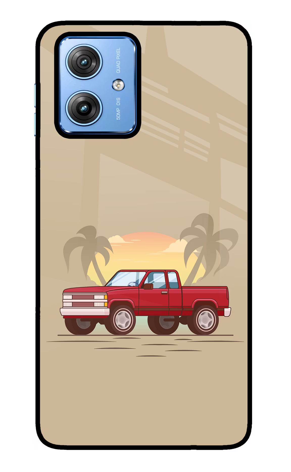 Desert Classic Drive Moto G64 5G Glass Case Back Cover by Casekaro