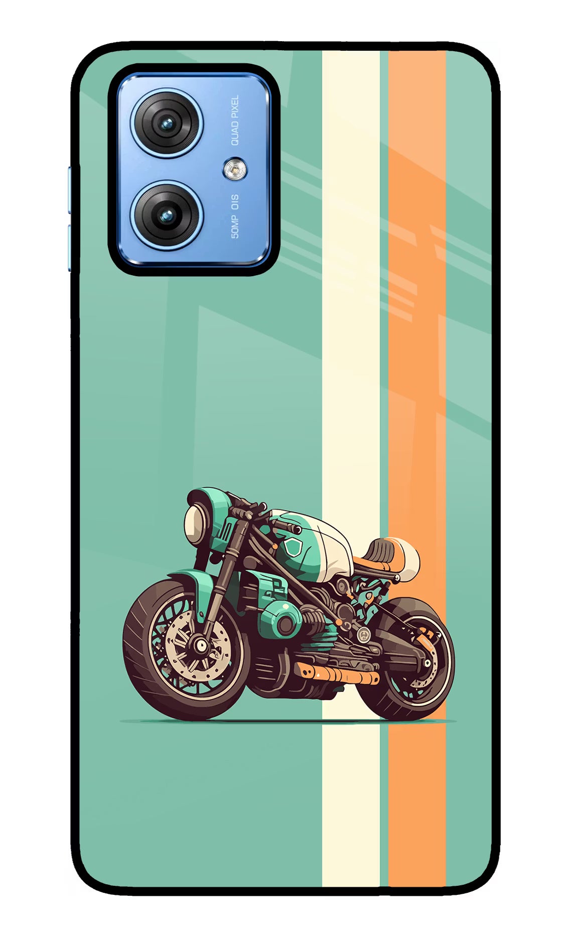 Striped Moto Drift Moto G64 5G Glass Case
