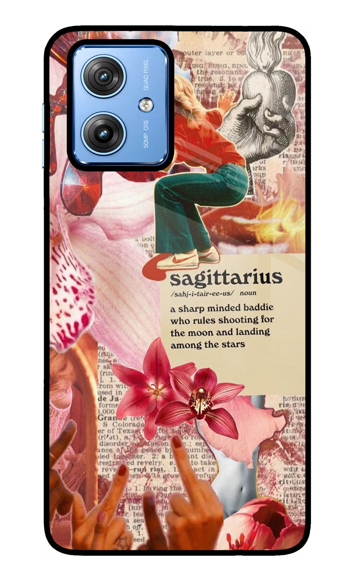 Sagittarius Zodiac Moto G64 5G Glass Case