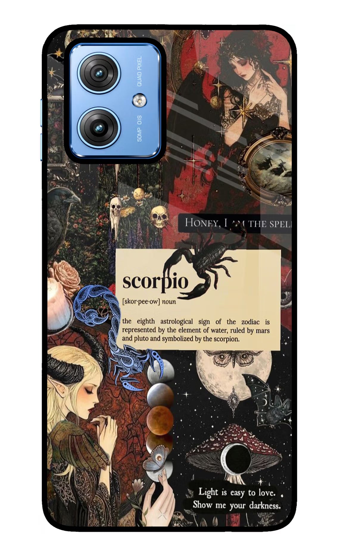 Scorpio Zodiac Moto G64 5G Glass Case Back Cover by Casekaro