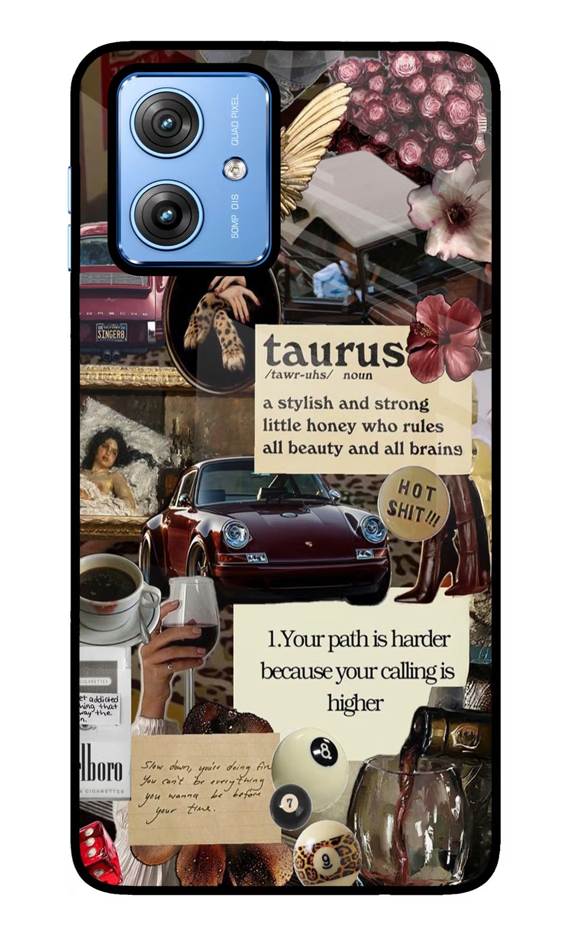 Taurus Zodiac Moto G64 5G Glass Case