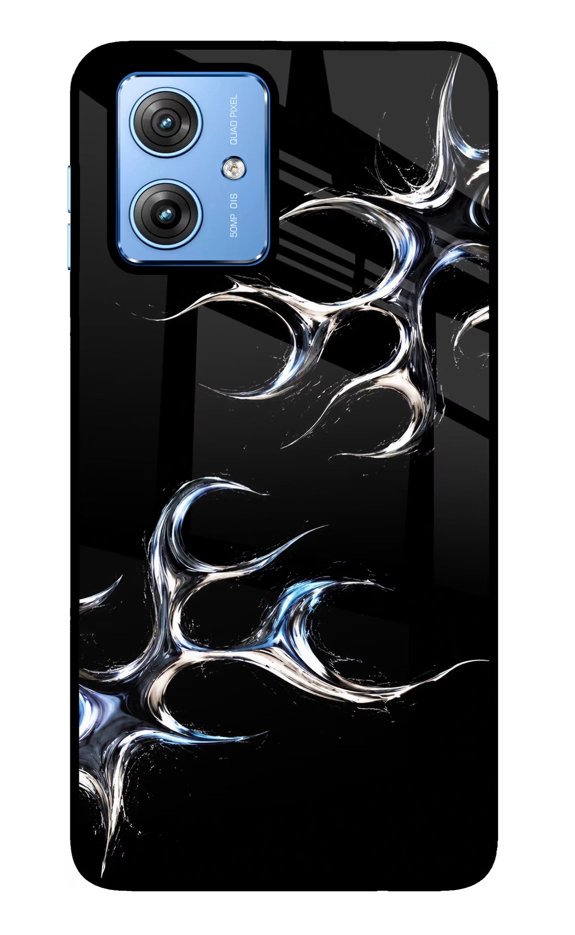 Chrome Tribal Moto G64 5G Glass Case Back Cover by Casekaro