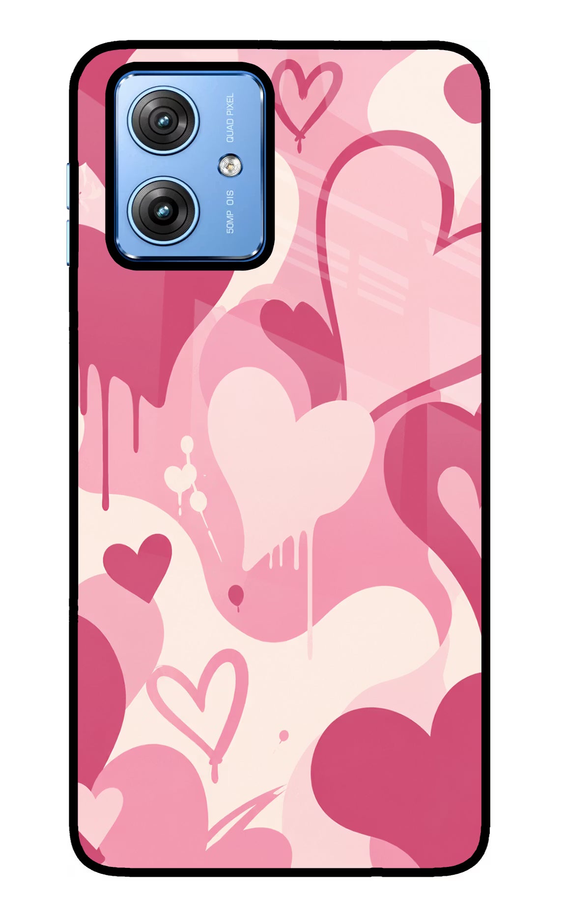 Hearty case Moto G64 5G Glass Case Back Cover by Casekaro
