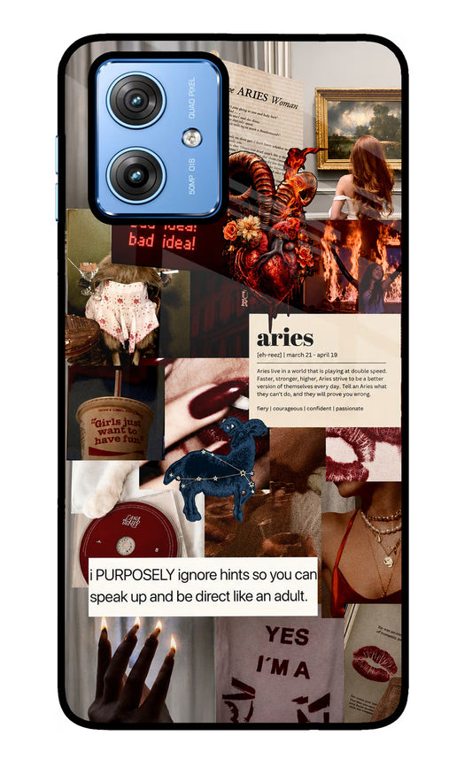 Zodiac Aries Moto G64 5G Glass Case