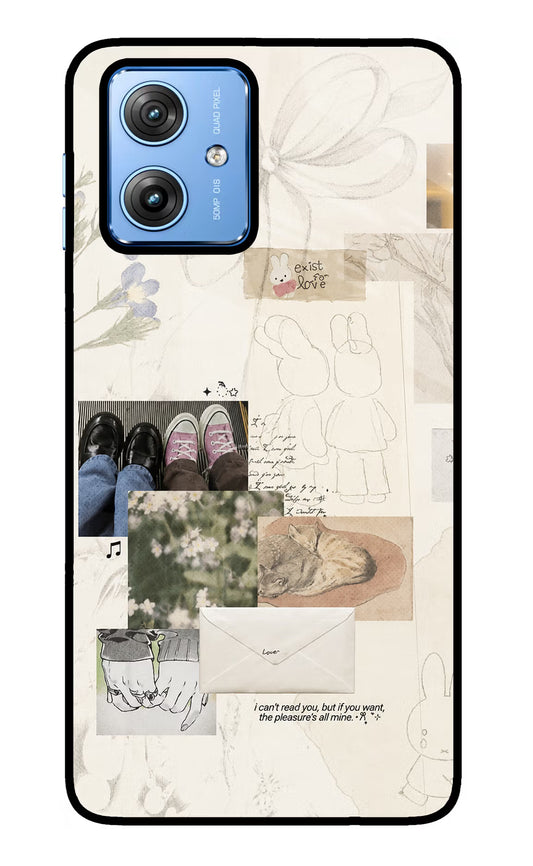 Soft Aesthetic Moto G64 5G Glass Case