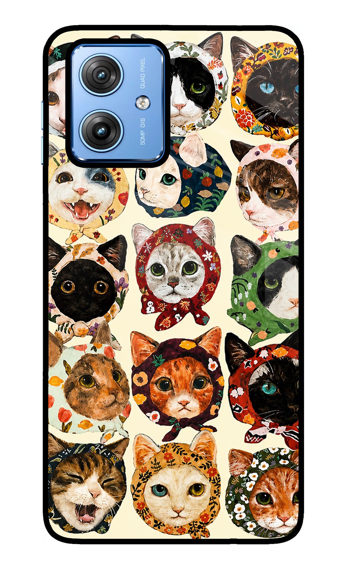 Cool Cat Moto G64 5G Glass Case