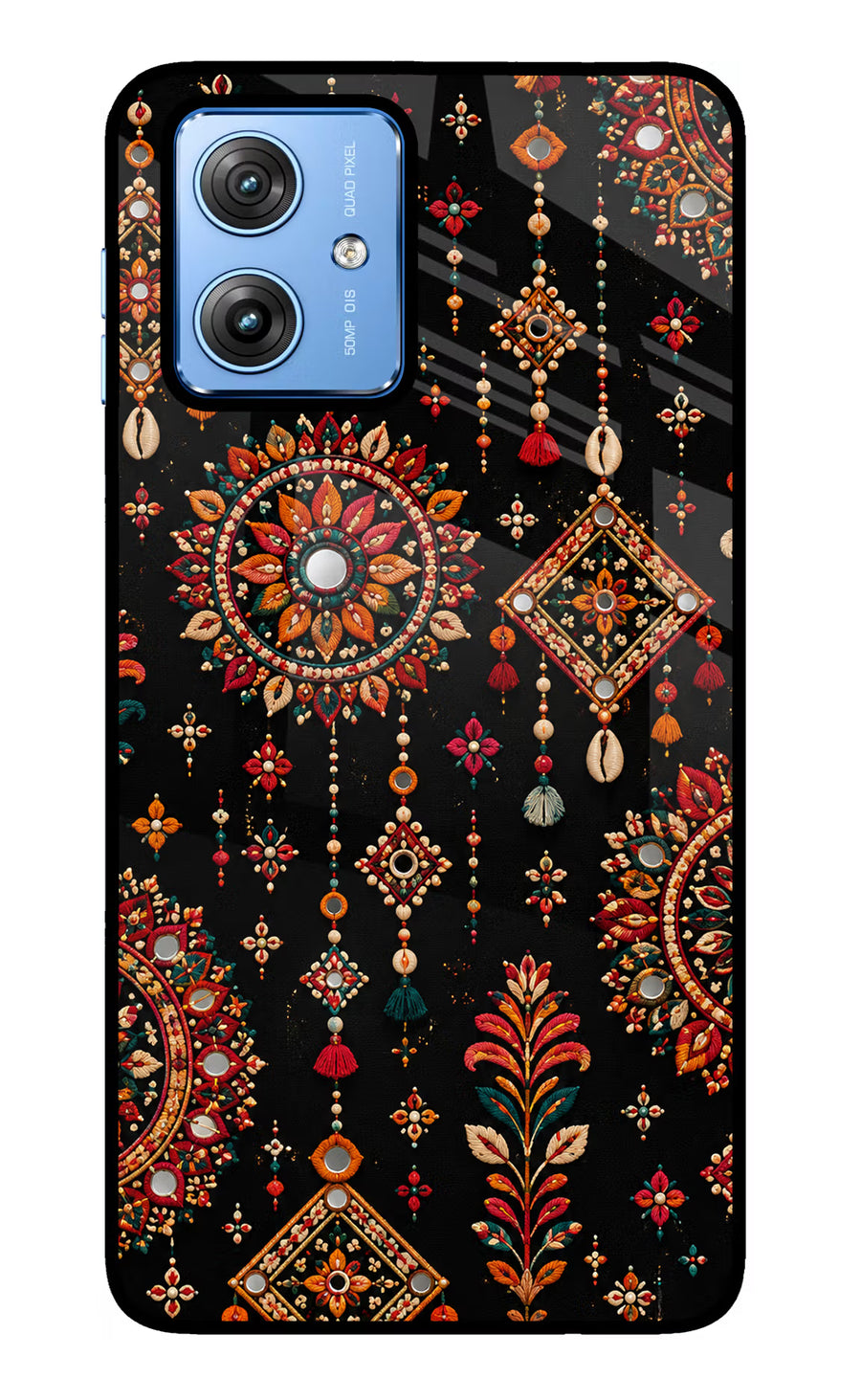 Boho Noir Moto G64 5G Back Cover, Glass case