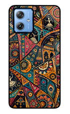 Folk Print Moto G64 5G Glass Case