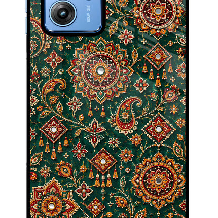 Green Pataka Moto G64 5G Glass Case