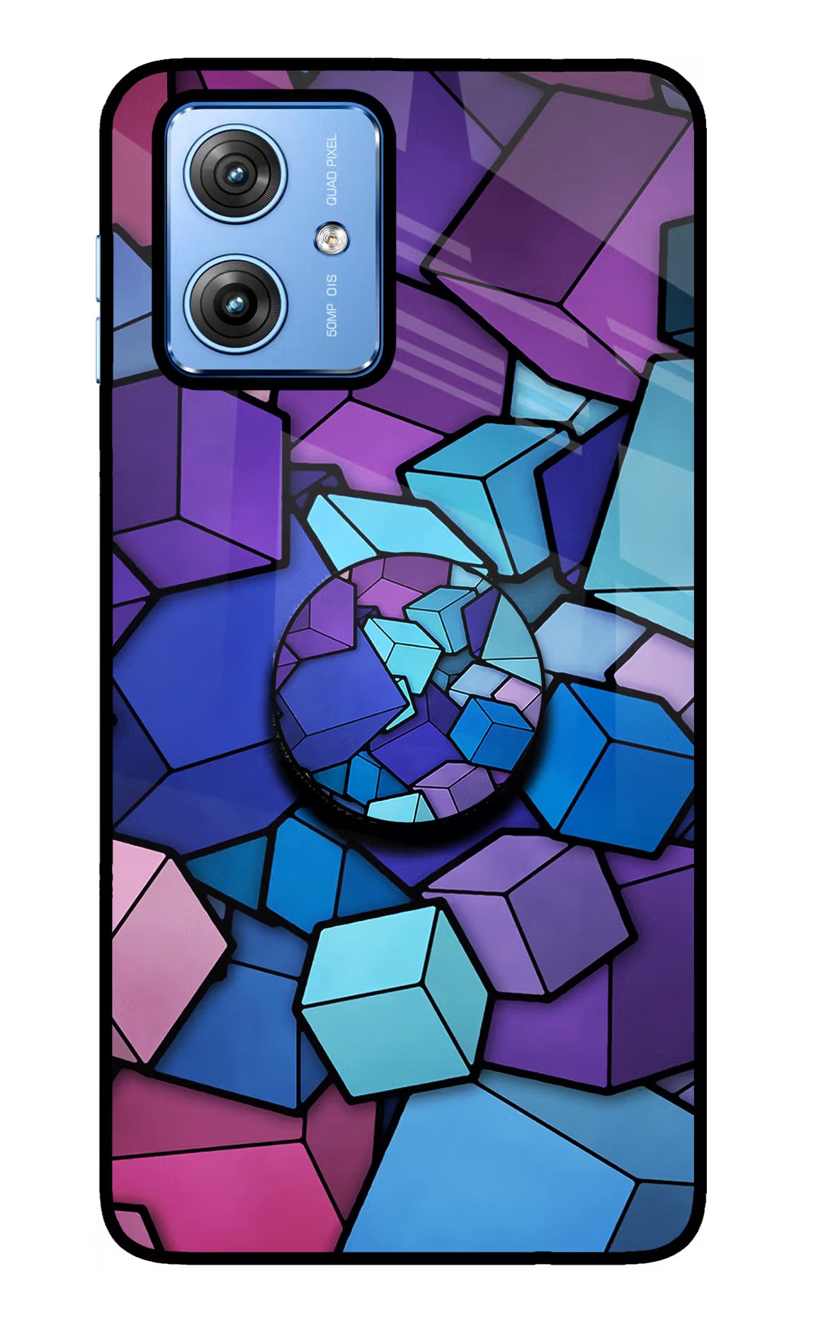 Cubic Abstract Moto G64 5G Pop Case by Casekaro