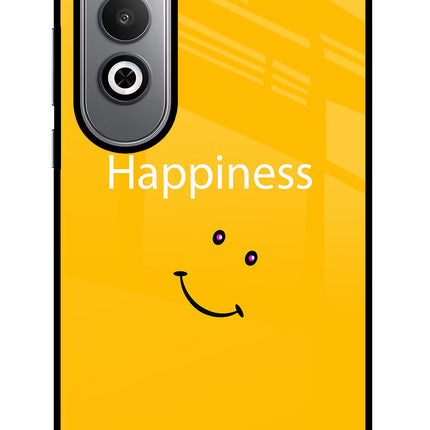 Happiness With Smiley Oneplus Nord CE4 Glass Case Back Cover by Casekaro