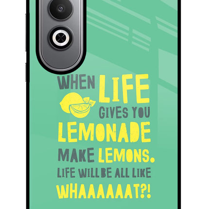 Quote Oneplus Nord CE4 Glass Case Back Cover by Casekaro