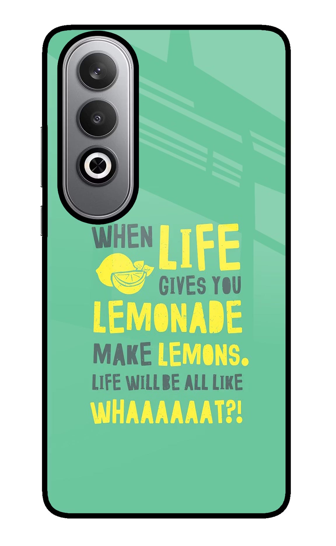 Quote Oneplus Nord CE4 Glass Case Back Cover by Casekaro