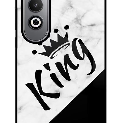 King Oneplus Nord CE4 Glass Case Back Cover by Casekaro