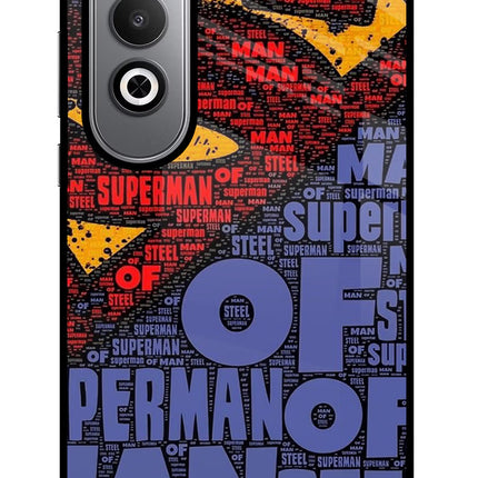 Superman Oneplus Nord CE4 Glass Case Back Cover by Casekaro