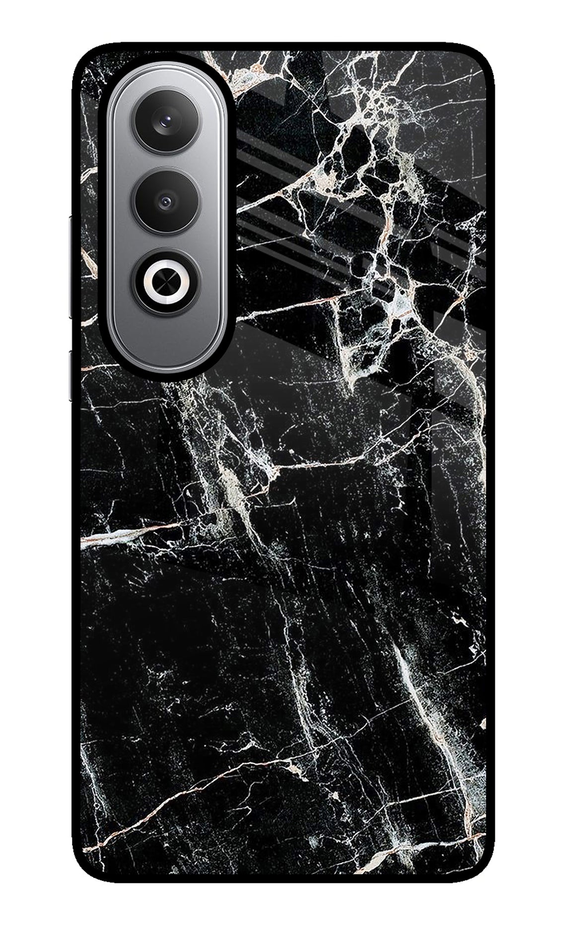 Black Marble Texture Oneplus Nord CE4 Glass Case