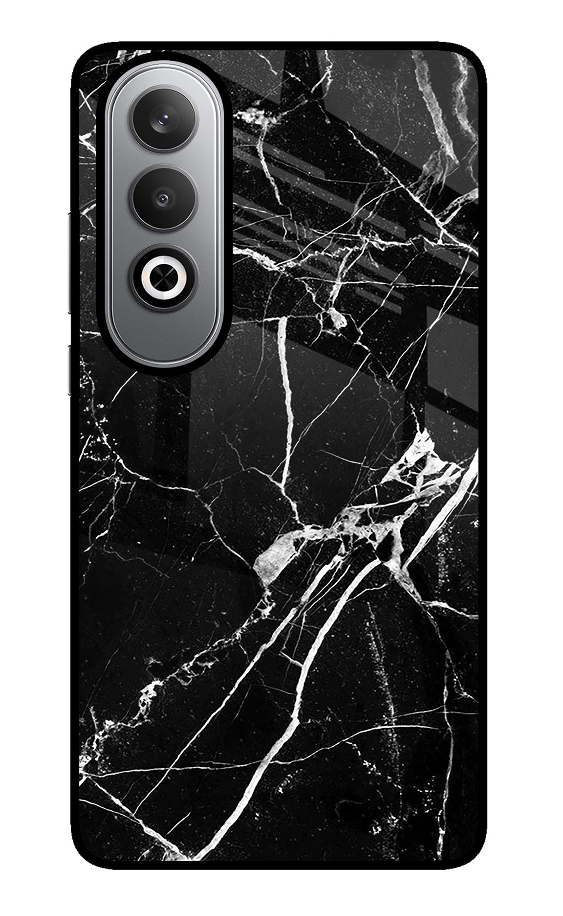 Black Marble Pattern Oneplus Nord CE4 Glass Case